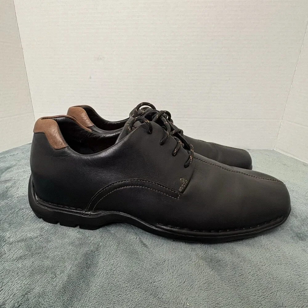 Cole Haan Zeno C07483 Black Leather Split toe Lace Up Oxford Shoes Mens 9 W
